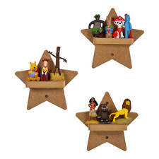 Star Shaped Set of Shelves