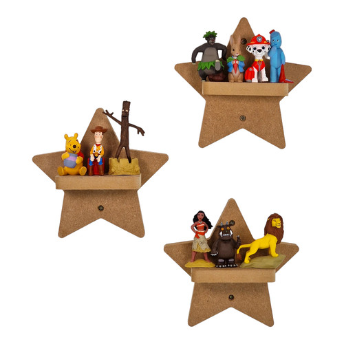 Star shaped set shelves - star, of