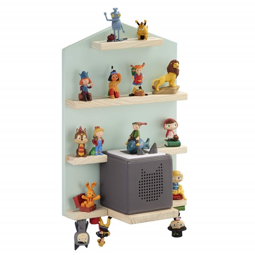 Hama blue wooden wall shelf - wall,