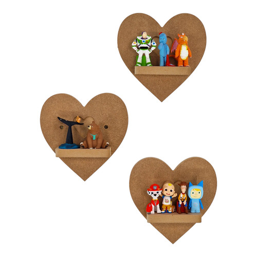 Heart shaped set shelves - heart,