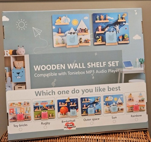 Wooden wall shelf set for - wall,