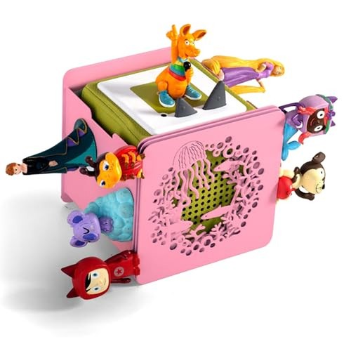 Pink coral tonie storage shelf - tonie,